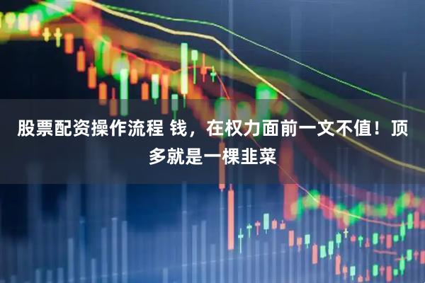 股票配资操作流程 钱，在权力面前一文不值！顶多就是一棵韭菜